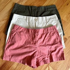 Sz 10 LOFT Chino Shorts Bundle